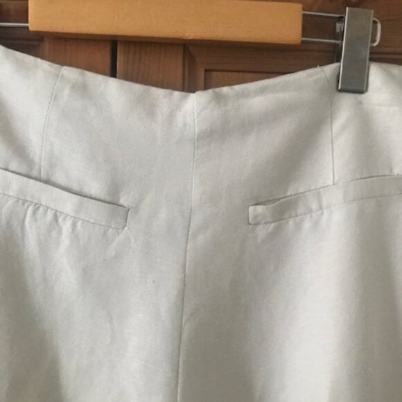 Linen/Rayon wide legs pants, size L , Exelent condition! - Picture 8 of 9